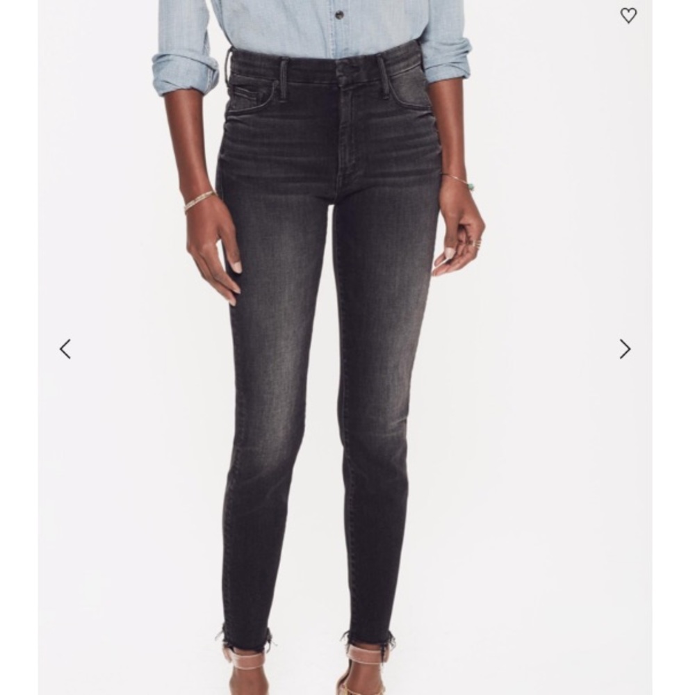 MOTHER Denim High Waist Looker w. Fray Hem NWOT